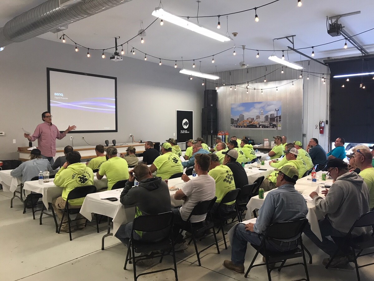 Safety meeting at Nelson Stark